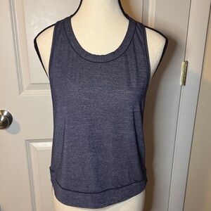 Lululemon Pace Perfect Tank Size 4 HMVY/MDNI Blue Anti-Stink Quick Dry